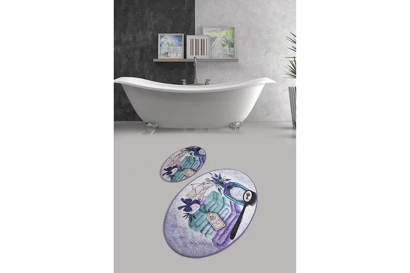 Chilai Home Badematte Sett med 2 - Multi - Tekstiler & tepper - Baderomstekstiler