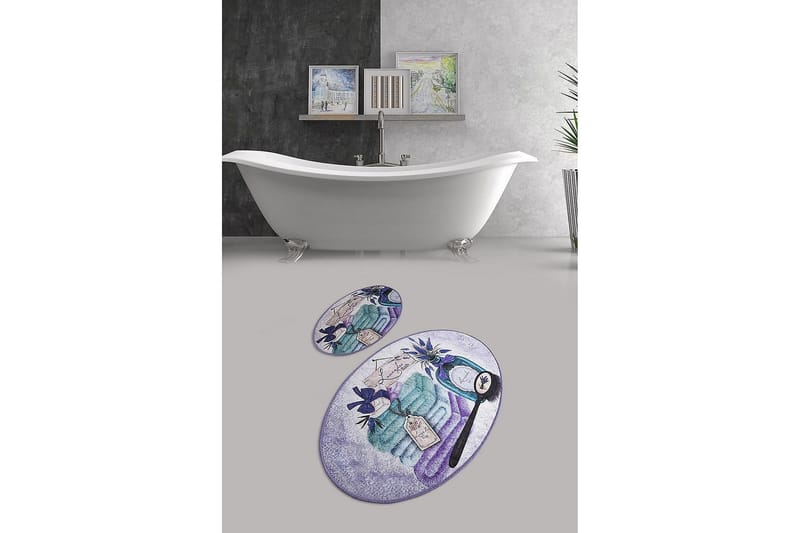 Chilai Home Badematte Sett med 2 - Multi - Tekstiler & tepper - Baderomstekstiler