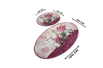 Chilai Home Badematte Sett med 2 - Multi - Tekstiler & tepper - Baderomstekstiler