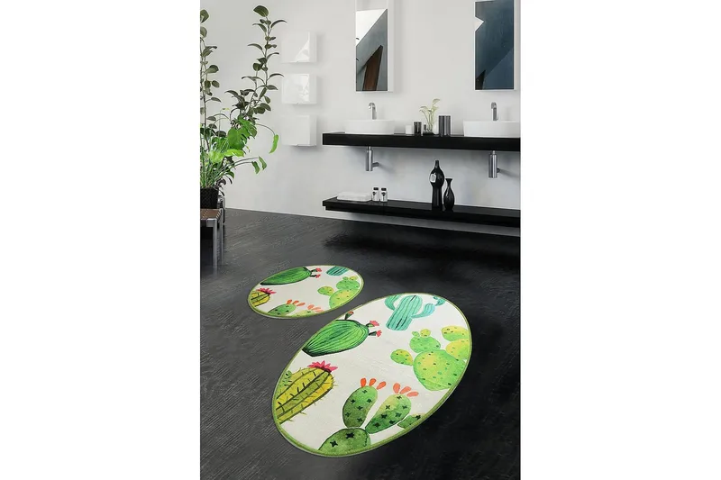 Chilai Home Badematte Sett med 2 - Multi - Tekstiler & tepper - Baderomstekstiler