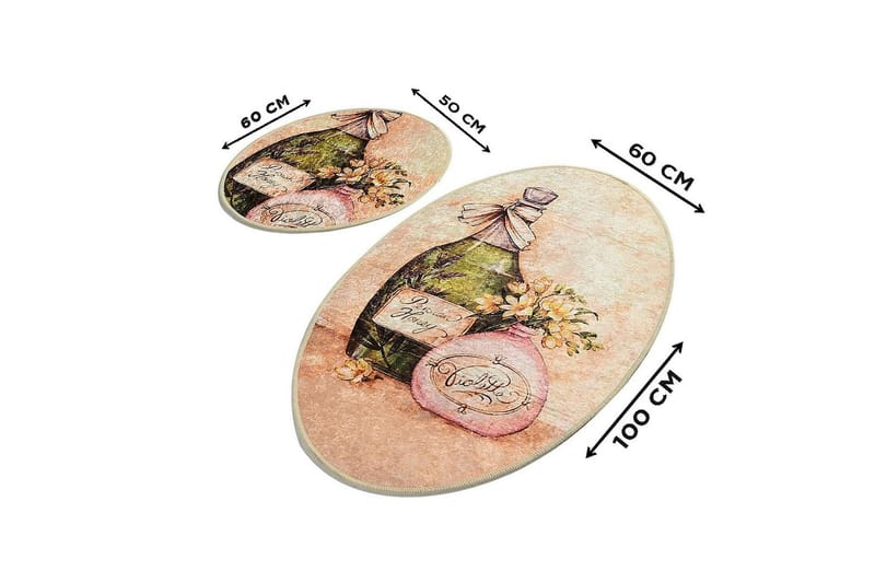 Chilai Home Badematte Sett med 2 - Multi - Tekstiler & tepper - Baderomstekstiler