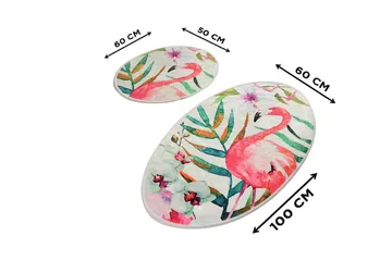 Chilai Home Badematte Sett med 2 - Multi - Tekstiler & tepper - Baderomstekstiler