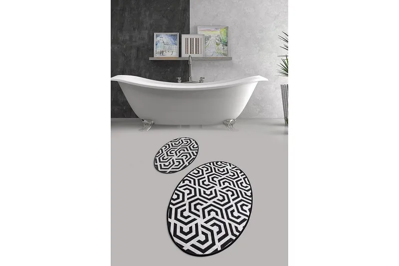 Chilai Home Badematte Sett med 2 - Multi - Tekstiler & tepper - Baderomstekstiler