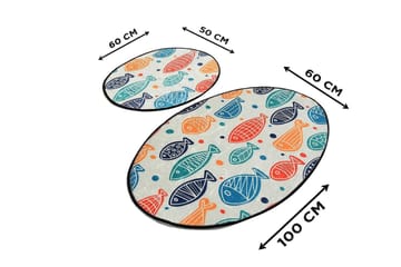 Chilai Home Badematte Sett med 2 - Multi - Tekstiler & tepper - Baderomstekstiler