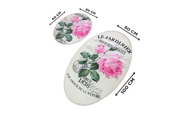 Chilai Home Badematte Sett med 2 - Multi - Tekstiler & tepper - Baderomstekstiler