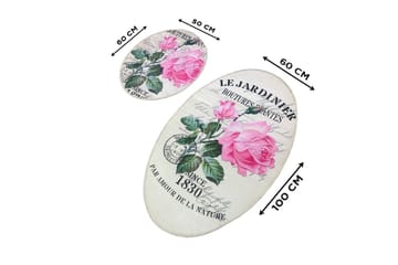 Chilai Home Badematte Sett med 2 - Multi - Tekstiler & tepper - Baderomstekstiler