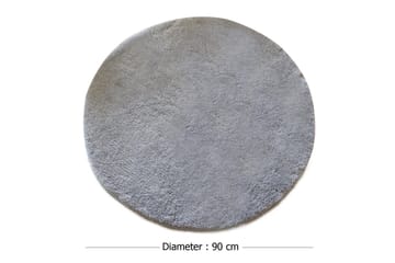 Chilai Home by Alessia Badematte 90 Rund - Grå - Tekstiler & tepper - Baderomstekstiler