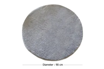 Chilai Home by Alessia Badematte 90 Rund - Grå - Tekstiler & tepper - Baderomstekstiler