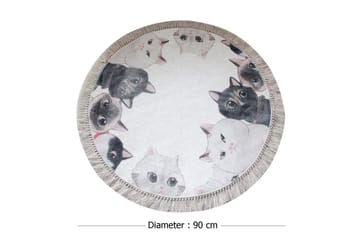 Chilai Home by Alessia Badematte 90 Rund - Multi - Tekstiler & tepper - Baderomstekstiler