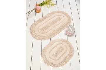 Chilai Home by Alessia Badematte Sett med 2 - Sand - Tekstiler & tepper - Baderomstekstiler