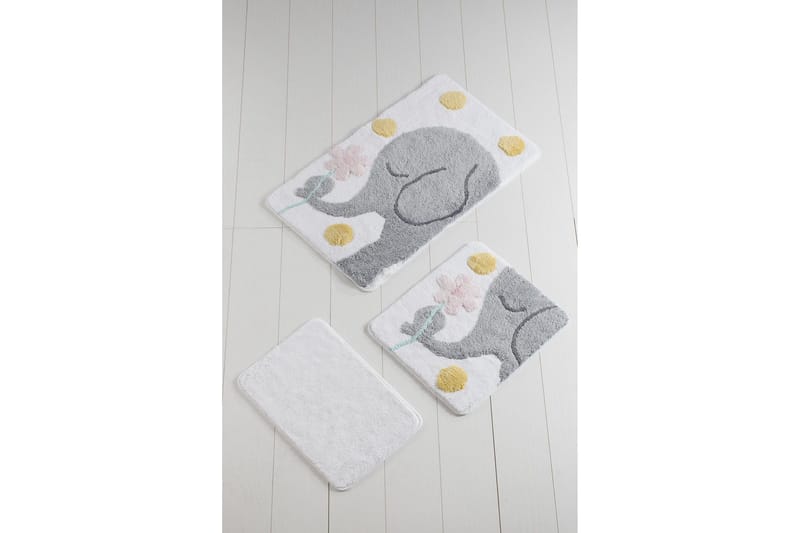 Chilai Home by Alessia Badematte Sett med 3 - Multi - Tekstiler & tepper - Baderomstekstiler