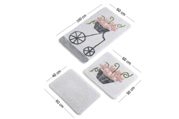 Chilai Home by Alessia Badematte Sett med 3 - Multi - Tekstiler & tepper - Baderomstekstiler