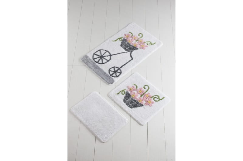 Chilai Home by Alessia Badematte Sett med 3 - Multi - Tekstiler & tepper - Baderomstekstiler