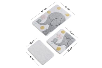 Chilai Home by Alessia Badematte Sett med 3 - Multi - Tekstiler & tepper - Baderomstekstiler