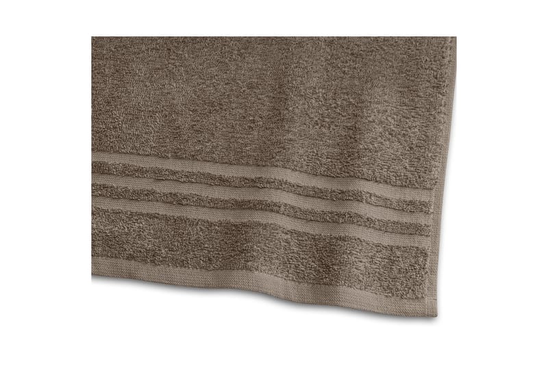 Dusjhåndkle Basic Frotté 65 x 130 cm - Brun - Tekstiler & tepper - Baderomstekstiler