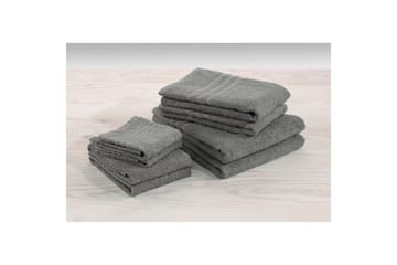 Dusjhåndkle Basic Frotté 65 x 130 cm - Grå - Tekstiler & tepper - Baderomstekstiler