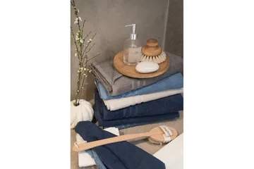 Dusjhåndkle Basic Frotté 65 x 130 cm - Grå - Tekstiler & tepper - Baderomstekstiler