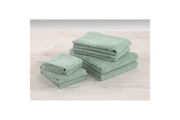 Dusjhåndkle Basic Frotté 65 x 130 cm - Grønn - Tekstiler & tepper - Baderomstekstiler