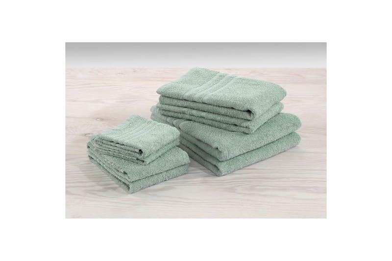 Dusjhåndkle Basic Frotté 65 x 130 cm - Grønn - Tekstiler & tepper - Baderomstekstiler