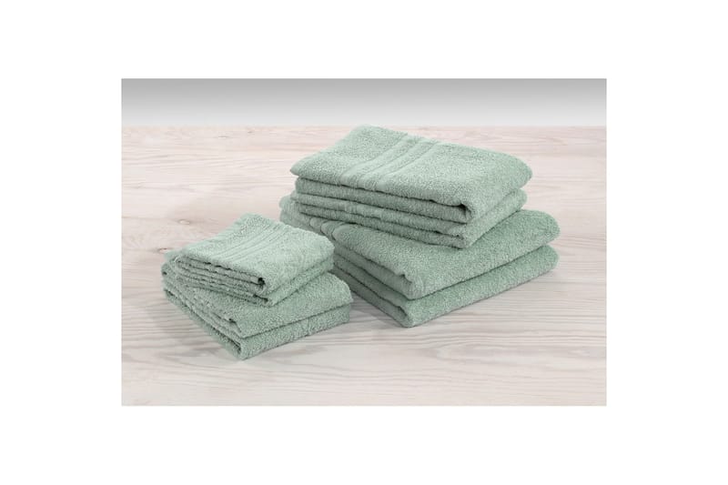 Dusjhåndkle Basic Frotté 65 x 130 cm - Grønn - Tekstiler & tepper - Baderomstekstiler