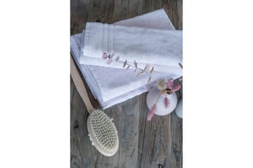 Dusjhåndkle Basic Frotté 65 x 130 cm - Hvit - Tekstiler & tepper - Baderomstekstiler