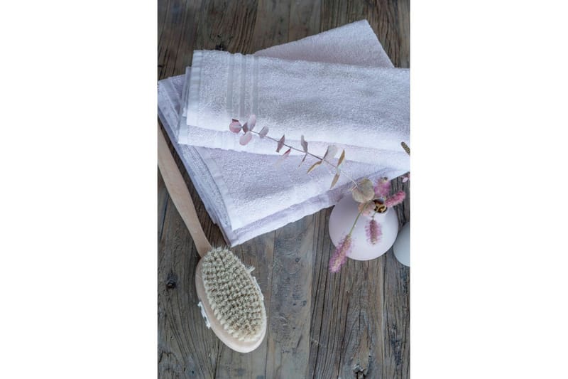 Dusjhåndkle Basic Frotté 65 x 130 cm - Hvit - Tekstiler & tepper - Baderomstekstiler