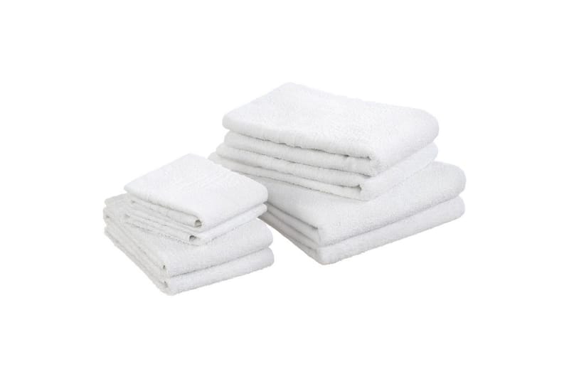 Dusjhåndkle Basic Frotté 65 x 130 cm - Hvit - Tekstiler & tepper - Baderomstekstiler