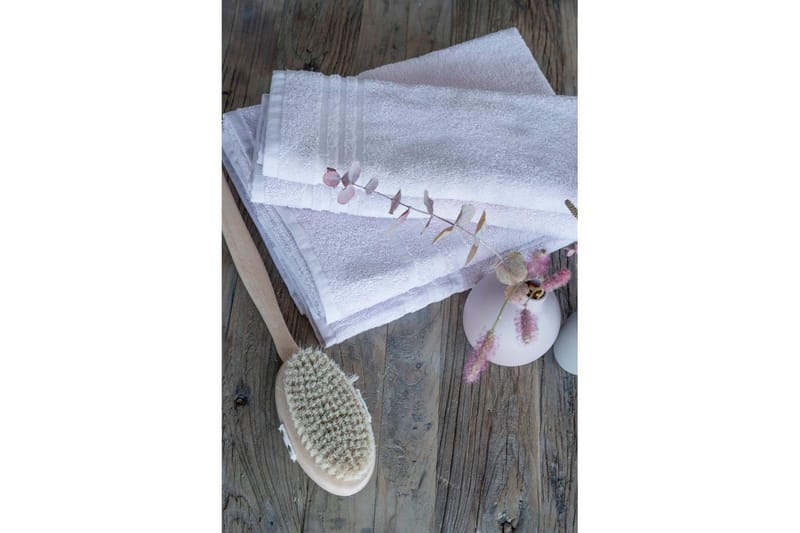 Dusjhåndkle Basic Frotté 65 x 130 cm - Hvit - Tekstiler & tepper - Baderomstekstiler