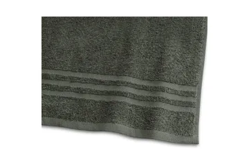 Dusjhåndkle Basic Frotté 65 x 130 cm - Mørk grønn - Tekstiler & tepper - Baderomstekstiler