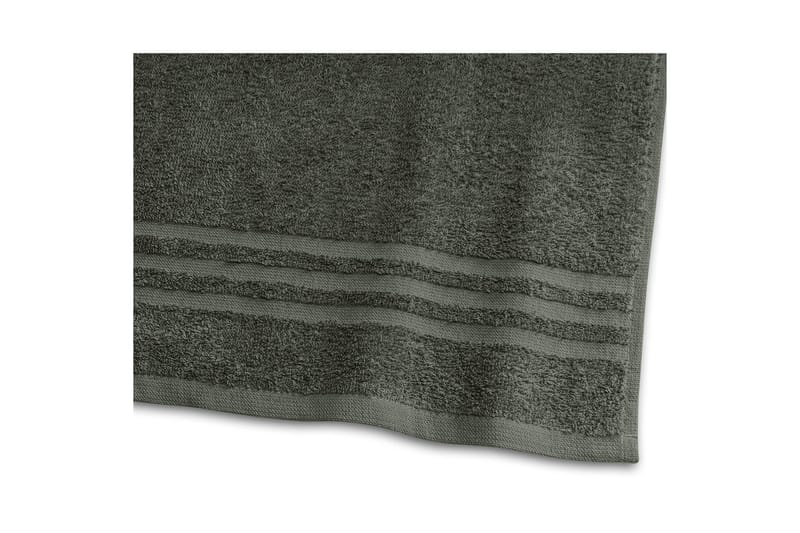 Dusjhåndkle Basic Frotté 65 x 130 cm - Mørk grønn - Tekstiler & tepper - Baderomstekstiler