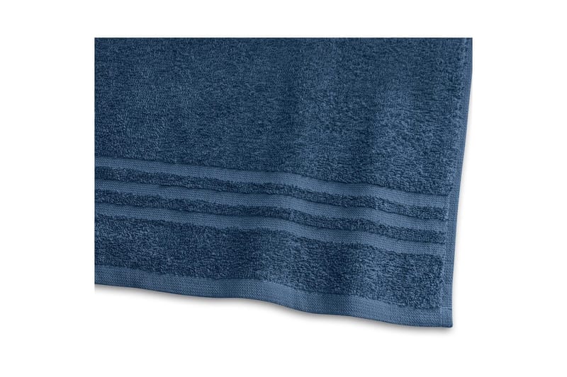 Dusjhåndkle Basic Frotté 65 x 130 cm - Marineblå - Tekstiler & tepper - Baderomstekstiler