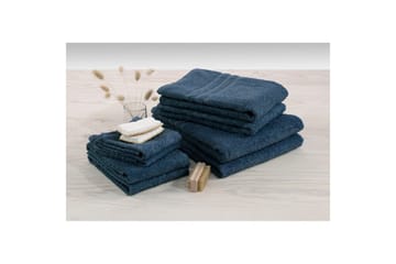 Dusjhåndkle Basic Frotté 65 x 130 cm - Marineblå - Tekstiler & tepper - Baderomstekstiler