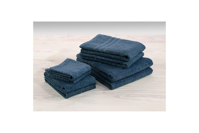Dusjhåndkle Basic Frotté 65 x 130 cm - Marineblå - Tekstiler & tepper - Baderomstekstiler