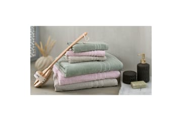 Dusjhåndkle Basic Frotté 65 x 130 cm - Rosa - Tekstiler & tepper - Baderomstekstiler