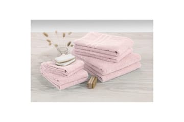 Dusjhåndkle Basic Frotté 65 x 130 cm - Rosa - Tekstiler & tepper - Baderomstekstiler