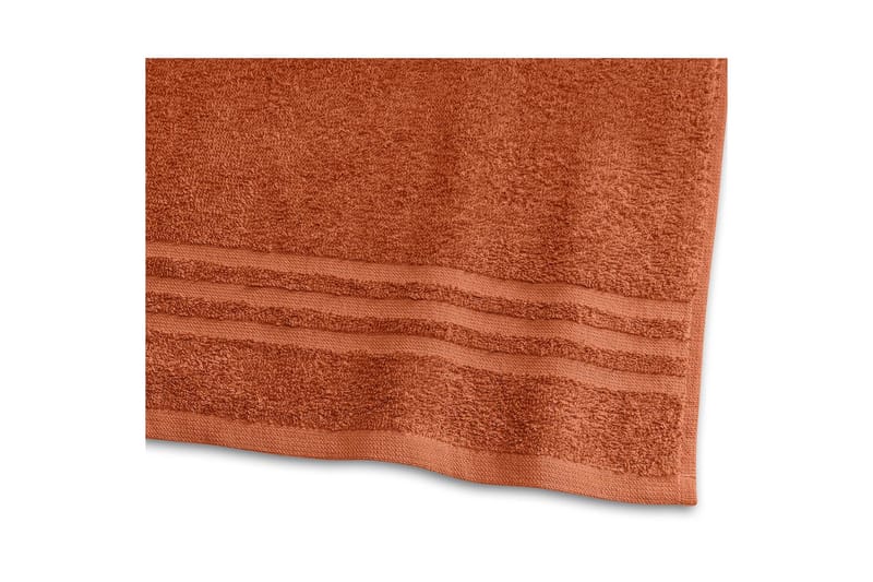 Dusjhåndkle Basic Frotté 65 x 130 cm - Rust - Tekstiler & tepper - Baderomstekstiler
