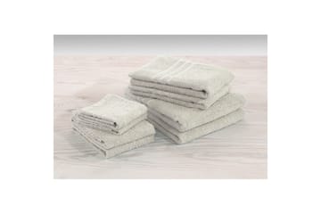 Dusjhåndkle Basic Frotté 65 x 130 cm - Sand - Tekstiler & tepper - Baderomstekstiler