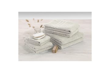 Dusjhåndkle Basic Frotté 65 x 130 cm - Sand - Tekstiler & tepper - Baderomstekstiler