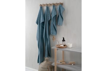 Gjesthåndkle Basic Frotté - Blå - Tekstiler & tepper - Baderomstekstiler