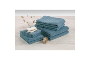 Gjesthåndkle Basic Frotté - Blå - Tekstiler & tepper - Baderomstekstiler