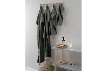 Gjesthåndkle Basic Frotté - Mørk grønn - Tekstiler & tepper - Baderomstekstiler