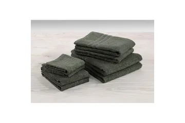 Gjesthåndkle Basic Frotté - Mørk grønn - Tekstiler & tepper - Baderomstekstiler