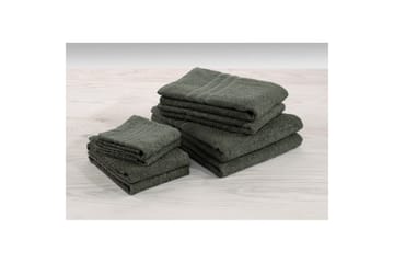 Gjesthåndkle Basic Frotté - Mørk grønn - Tekstiler & tepper - Baderomstekstiler