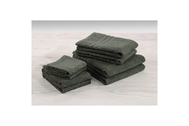 Gjesthåndkle Basic Frotté - Mørk grønn - Tekstiler & tepper - Baderomstekstiler