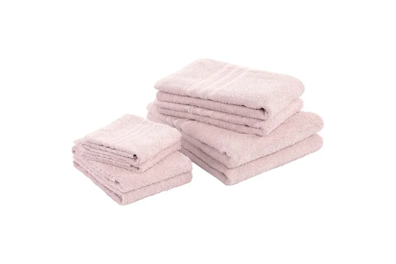 Gästehåndkle Basic Frotté, Rosa