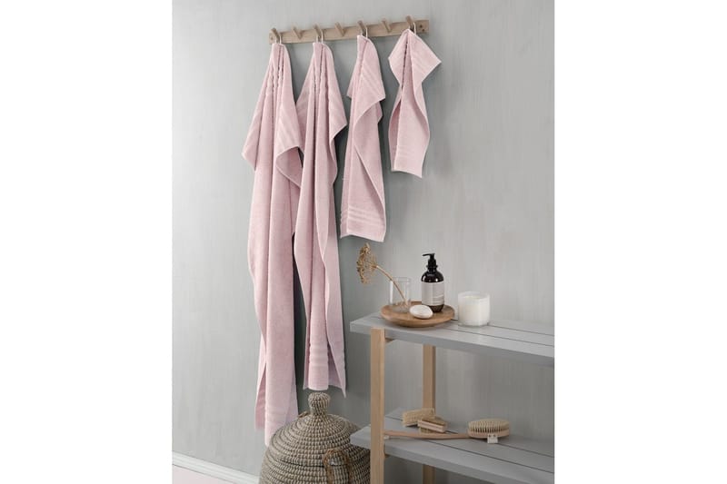 Gästehåndkle Basic Frotté - Rosa - Tekstiler & tepper - Baderomstekstiler - Håndklær
