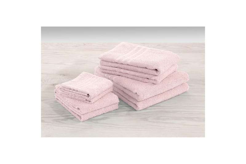 Gästehåndkle Basic Frotté - Rosa - Tekstiler & tepper - Baderomstekstiler - Håndklær