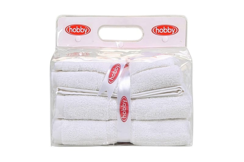 Håndkle Hobby Set om 3 - Hvit - Håndklær