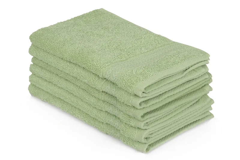 Hobby Håndkle 30x50 cm 6-pk - Grønn - Tekstiler & tepper - Baderomstekstiler - Håndklær