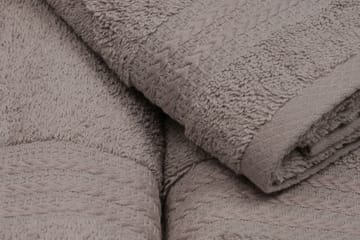 Hobby Håndkle Set om 3 - Grå - Tekstiler & tepper - Baderomstekstiler - Håndklær